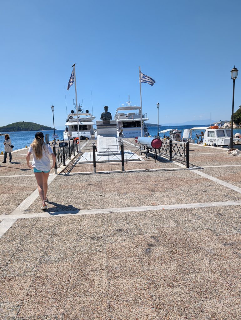 The old port in Skiathos town