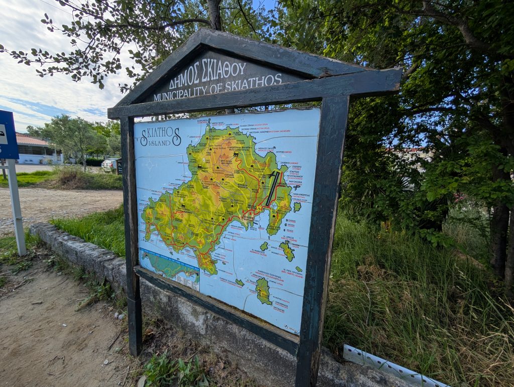 A map of Skiathos